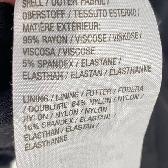 WOMEN WITH CONTROL NWOT Finespun Jersey Tummy Control Midi Dress Black Large - Picture 8 of 8